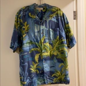 Tommy Bahama Short Sleeve Button Shirt, silk, M
